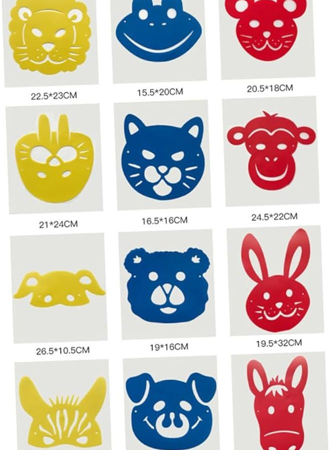 Cartoon Animal Painting Stencil Set DIY Drawing Templates for Kids Art Crafts - Image 4